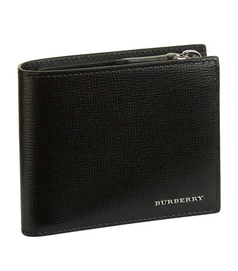 burberry smoked wallet with black stripe|Burberry men's wallet black.